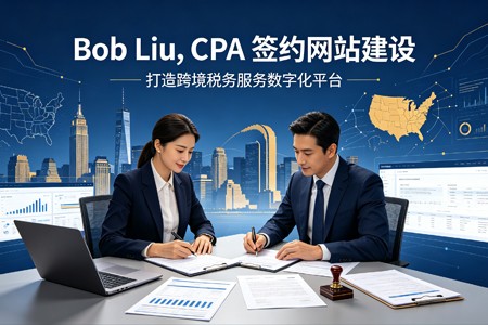 Bob Liu, CPA 正式签约网站建设项目，打造跨境税务服务数字化展示平台